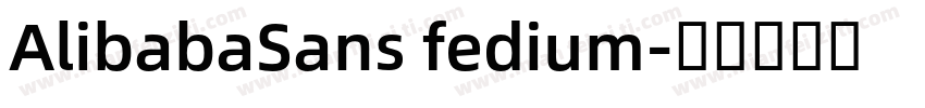 AlibabaSans fedium字体转换